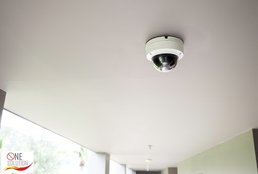 Dome CCTV Camera in Office